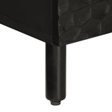 TV Cabinet Black 70x33x46 cm Solid Wood Mango 356820