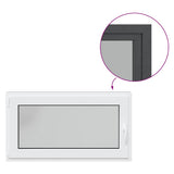Basement Window "RISOR" 110x50 cm Tilt&Turn DIN Left Anthracite 4108456
