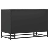 Shoe Bench Black 80x40x53.5 cm Engineered Wood and Metal 849224