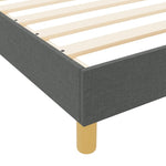 ZNTS Bed Frame Dark Grey 90x190 cm Fabric 3344614