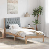 Bed Frame with Upholstered Headboard Brown 75 x 190 cm 878859