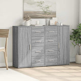 Sideboards 2 pcs Grey Sonoma 60x31x84 cm Engineered Wood 3276593
