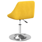 Swivel Dining Chairs 2 pcs Mustard Yellow Velvet 335290