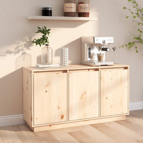 ZNTS Sideboard 111x34x60 cm Solid Wood Pine 813809