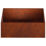 Garden Planter 2 pcs Rusty 60 x 60 x 20 cm Weathering Steel 8005007