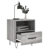 ZNTS Bedside Cabinets 2 pcs Grey Sonoma 40x35x47.5 cm Engineered Wood 827433