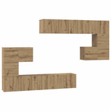 TV Units Wall-mounted 4 pcs Artisan Oak Engineered wood 3393494