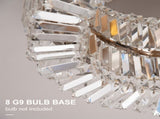 Crystal Ceiling Light Modern Chandeliers Stainless Steel Pendant Lights with Crystal Decorations for T3398P341323