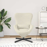 Egg Chair Cream 63 x 73 x 90 cm Velvet 42002765