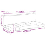 Pallet Cushions 2 pcs Bright Green Fabric 360933