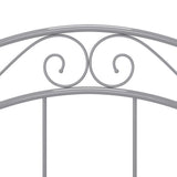 Bed Frame Grey Powder-coated metal Single Durable Bed Frame 324990