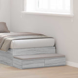 Bed Drawers Grey Sonoma 80 x 36.5 x 16.5 cm Engineered Wood 866928