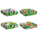 Cushion Floral 4 pcs Multicolour 40 x 40 x 8 cm Oxford Fabric 42001597
