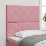 Headboard Height Adjustable with Headboard Pink 100 cm Velvet 3337911