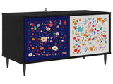 TV Cabinet MAINZ 69 x 33 x 50.5 cm Black Oak Engineered Wood 8007024