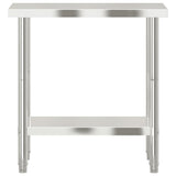 Kitchen Work Table 82.5x55x85 cm Stainless Steel 376454