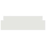 Bed Frame without Mattress White 160x200 cm 3203761