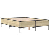 Bed Frame without Mattress Sonoma Oak 140x190 cm 3279808