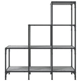 Bookcase Grey Sonoma 92x30x102 cm Engineered Wood and Metal 845439