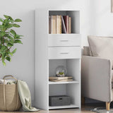 Highboard White 45x42.5x124 cm Engineered Wood 846166
