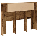 Headboard Cabinet Old Wood 140x18.5x102.5 cm Engineered Wood 856880