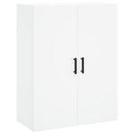 Highboard White 69.5x34x180 cm Engineered Wood 3195683
