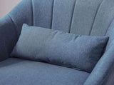 Swivel Linen Fabric Accent Chair for Living Room Contemporary Vanity Armchair with Adjustable Height T3398P328131