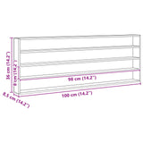 Wall Display Case Wall-Mounted Beige 100 x 8.5 x 36 cm 42015621