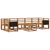 Outdoor Sofa Set 6 pcs Natural Solid Acacia Wood 3385060