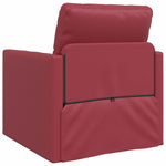 Floor Sofa Bed Wine red 74 x 77 x 81 cm Faux leather 4106633