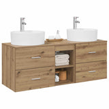 Bathroom Cabinet Set 3 pcs Artisan Oak 49.5 x 44.5 x 65 cm 3405882