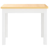 3 Piece Children Table and Chair Set White and Beige MDF 10410