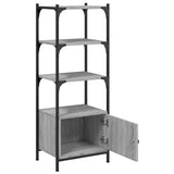 Bookcase 3-Tier Grey Sonoma 41x30x109.5 cm Engineered Wood 839001