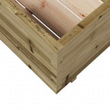 Garden Planter 70x70x49.5 cm Impregnated Wood Pine 847367