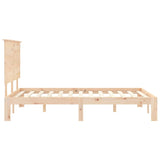 Bed Frame without Mattress 140x190 cm Solid Wood Pine 3193641