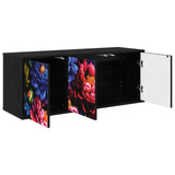 Wall-mounted TV Cabinet KIEL 102 x 33 x 40 cm Black Oak 8007178