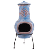 ZNTS RedFire Fireplace Colima Clay Sea Blue/Red 86031 411832