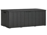 336 Litre Garden Storage Box, Water-resistant Heavy Duty Double Wall Plastic Container, Extra Large T3398P317627