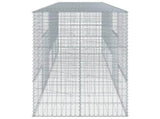 Gabion Basket with Cover 500x100x150 cm Galvanised Iron 3295217