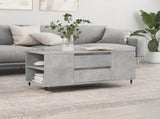 Coffee Table Concrete Grey 102x44.5x50 cm Engineered Wood 830992