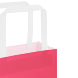 Paper Bags 250 pcs with Handles Pink 26x17x25 cm 4101899