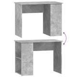 Desk Concrete Grey 100x55x75 Engineered Wood 823028