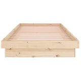 819892 Bed Frame without Mattress Solid Wood 90x200 cm