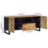 TV Cabinet 105x33.5x46 cm Solid Wood Mango&Engineered Wood 351958