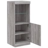 Sideboard with LED Lights Grey Sonoma 41x37x100 cm 836691