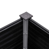 Garden Raised Bed 200x50x91 cm WPC Grey 318096