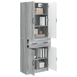 Cabinet Set 2 pcs Grey Sonoma Engineered Wood 3416994