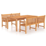 3 Piece Garden Dining Set Solid Wood Teak 3157159