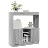 Highboard Grey Sonoma 92x33x100 cm Engineered Wood 855129