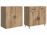 Cabinet Set 2 pcs Artisan Oak 66 x 34.5 x 89.5 cm 3416672